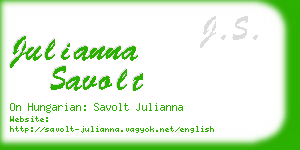 julianna savolt business card